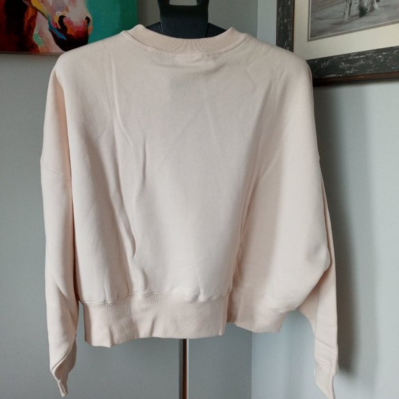 Adidas Trefoil Crewneck slouchy Sweatshirtshirt - Picture 3 of 9